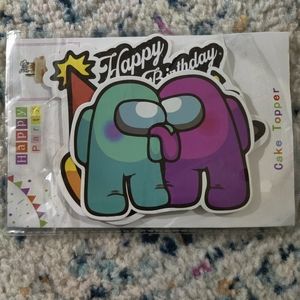Among Us Party Cake Toppers (2)